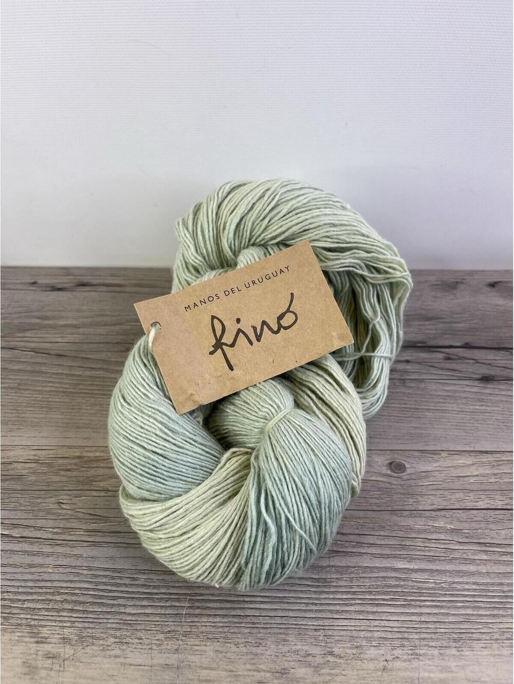 Manos del Uruguay Fino Yarn Skein 70% Merino 30% Silk 408 Crystal Goblet Single
